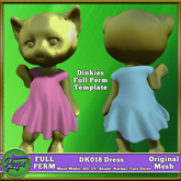 Peeps Mesh Dinkies DK018 Dress Babydoll Full Perm Template