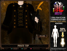 *C:K* Pirate Top - Yellow