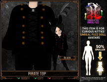 *C:K* Pirate Top - Black