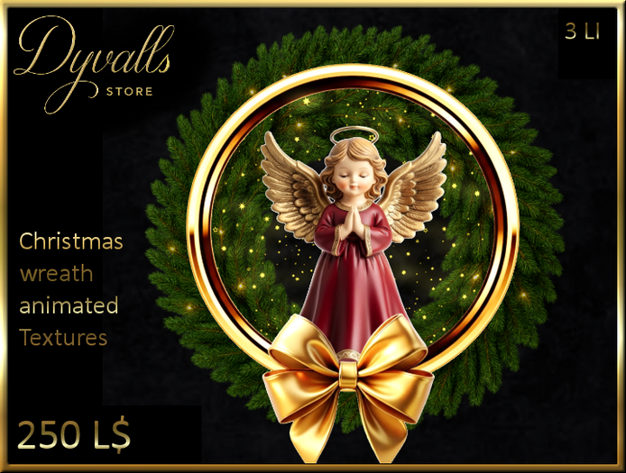 Angel wreath red