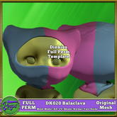 Peeps Mesh Dinkies DK020 Ski Mask Balaclava Full Perm Template