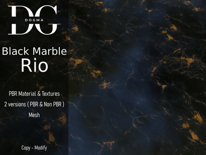 [Dogma] Rio Black Marble PBR/NON Fatpack