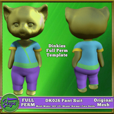 Peeps Mesh Dinkies DK026 Pant Suit Full Perm Template
