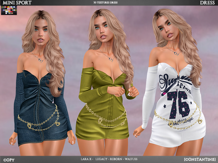 [CONSTANTINE] MINI SPORT DRESS FULLPACK DEMO