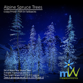Alpine Spruce Trees