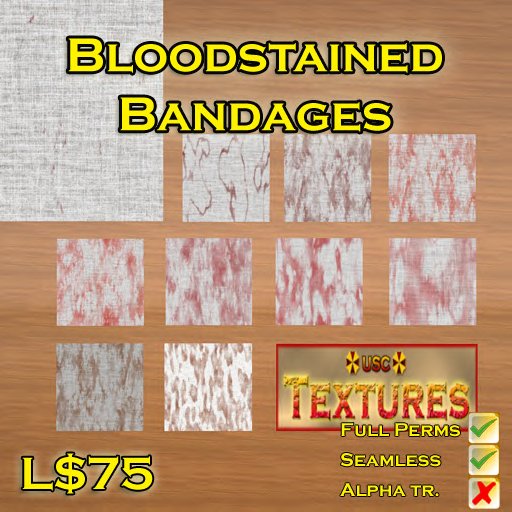 USC Textures - Bloodstained Bandages