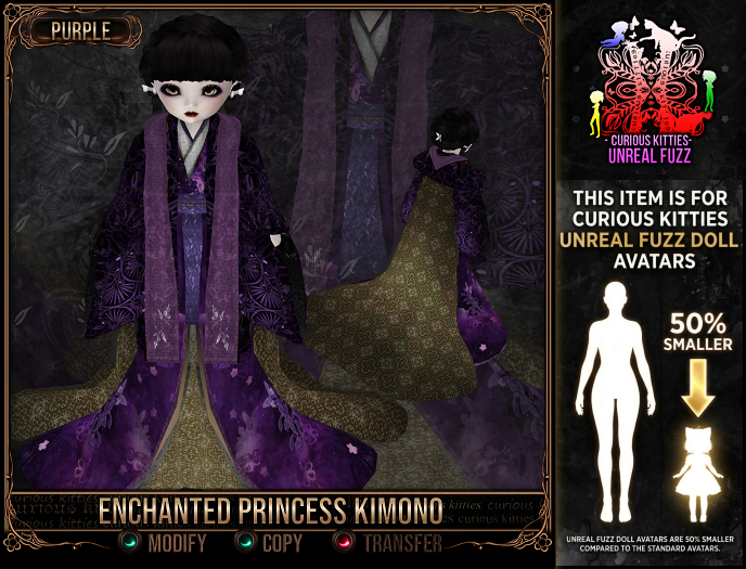 *C:K* Enchanted Princess Kimono - Purple