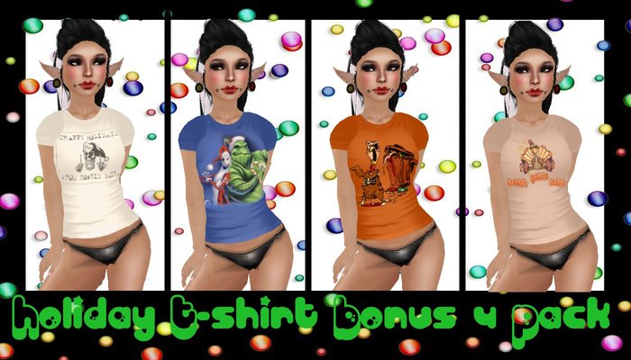 Holiday T-shirts Bonus 4 Pack