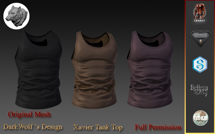 Xavier Tank Top Men Full Perm