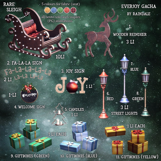 Raindale - Everjoy sleigh (rez&open) - RARE