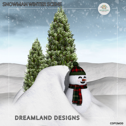 DD Snowman Winter Scene