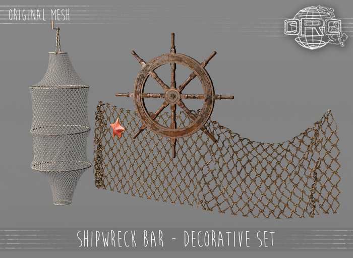 -DRD- Shipwreck Bar - Decorative Set