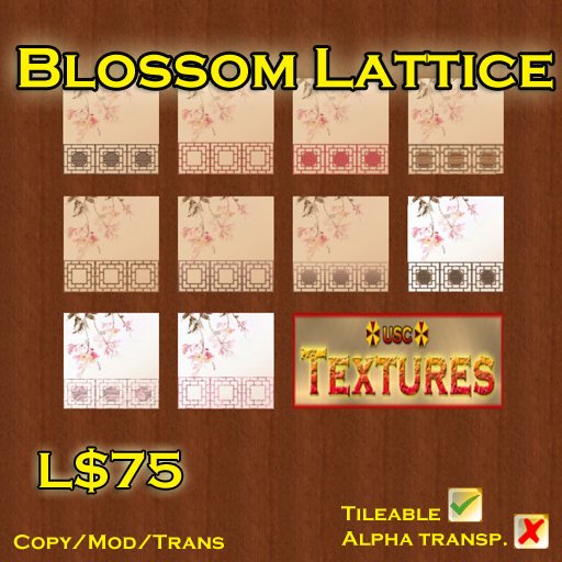 USC Textures - Blossom Lattice