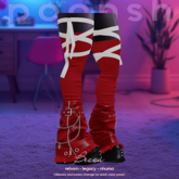 - POONSH - Becca Boots (red)