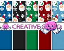 Snowman Santa Wallpaper Kit Textures