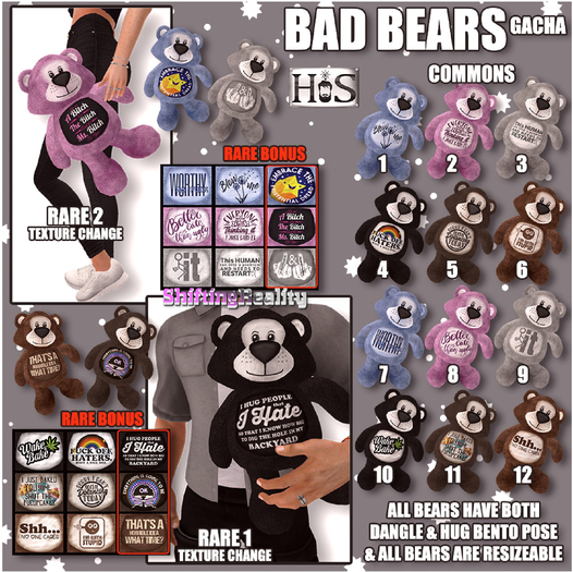 HIS-< BadBears gacha RARE 2
