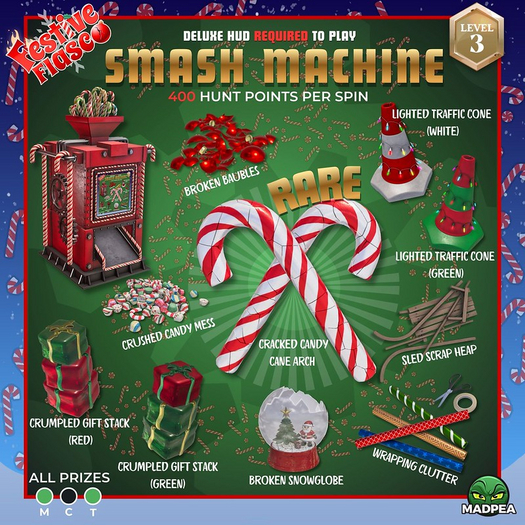 MadPea Smash Machine - Crumpled Gift Stack (green)