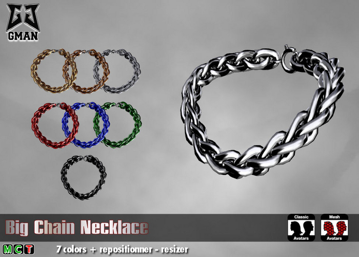 [GMan] NL - Big Chain Necklace MT
