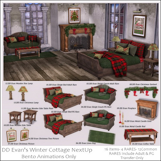 03.DD Evan Sleigh Couch-Adult Boxed RARE