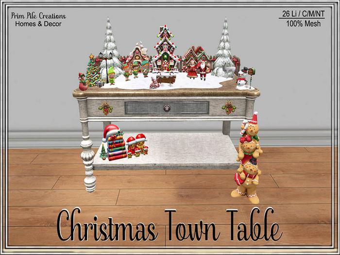 ~PPC~ Christmas Town Table
