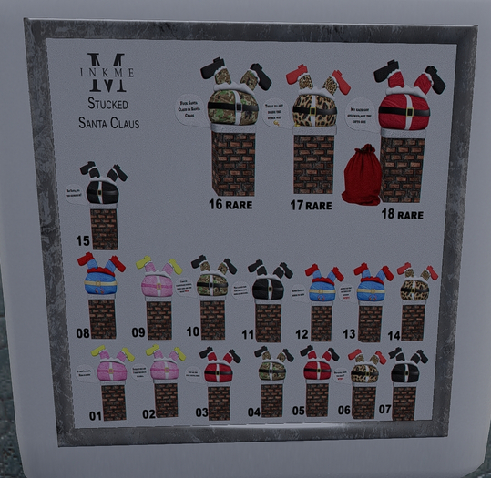 17 ::InkMe:: Stucked Santa Claus RARE