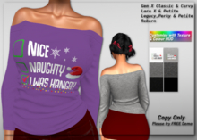 50% Xmas Discount!! *DCDF* Lexy OS Top: Hangry 