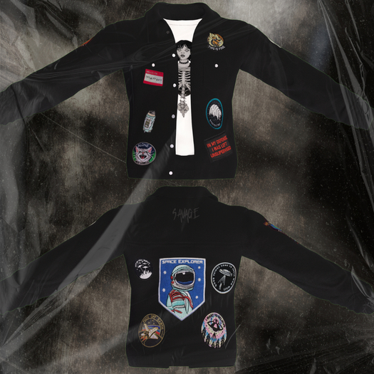 *SAVAGE* Zane V3 - Denim Jacket Black