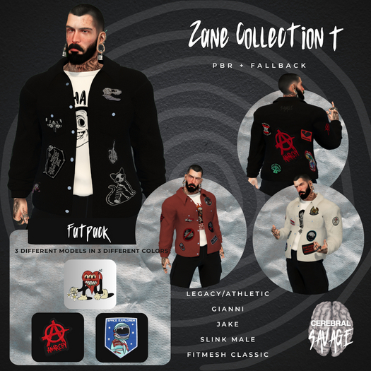 *SAVAGE* Zane - Denim Jacket FATPACK