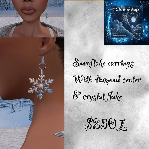 Snowflake earrings-Box