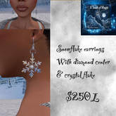 Snowflake earrings-Box