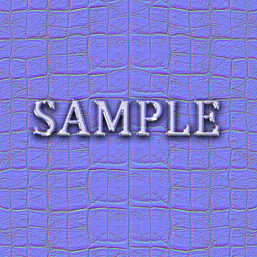 [ Crocodile leather Seamless 01 ] Normal Map