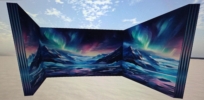 Northern Lights backdrop