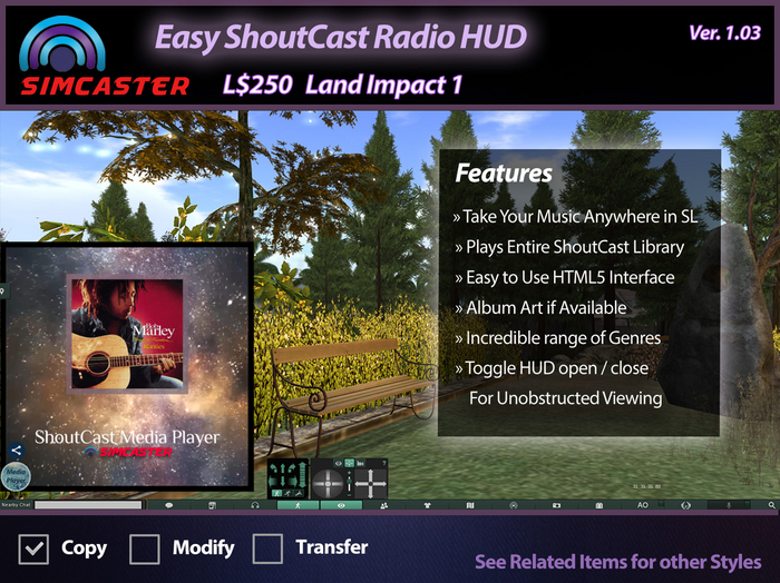 Easy ShoutCast Radio HUD - BOXED