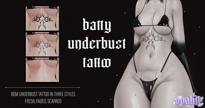 .:opalite:. Batty Underbust Tattoo
