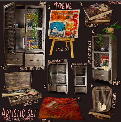 1. Myrrine. Artistic set artcase