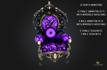 Majestic Throne Chair – 32 Bento Animations – Elegant Gothic Decor