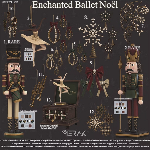 [Merak] - Regal Ornaments (Garnet)