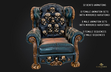 Skull Throne Chair – 32 Bento Animations – Dark Gothic Decor