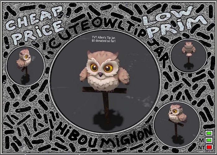 CUTE OWL TIPJAR