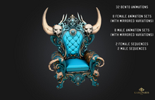 Throne of the Beast Chair – 32 Bento Animations – Gothic & Dark Decor
