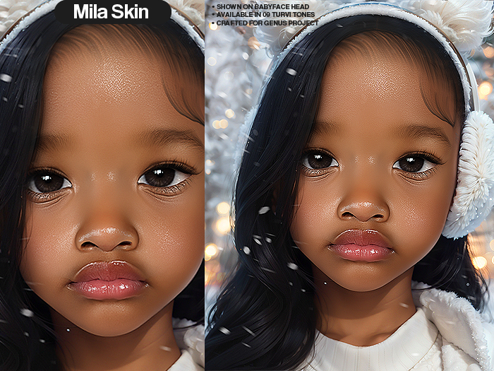 Toddlers. "Mila" Skin #Chocolate