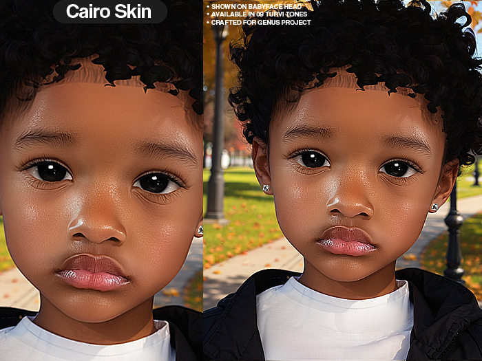 Toddlers. "Cairo" Skin #Caramel