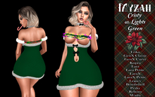 [Myzah] Cristy Dress Xmas Lights - Green