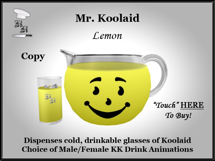 KK - Mr. Koolaid Pitcher (Lemon Flavor)