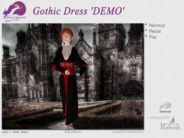 (I) TSSC Gothic Dress - DEMO - Rebirth [wear]