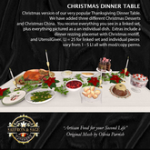 Saffron & Sage Christmas Dinner buffet plus plate rezzer, also includes separate pieces for individual use