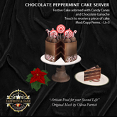 Chocolate Peppermint Cake Server ADD