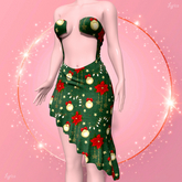 Christmas Green Frilly Bombshell