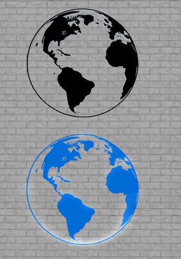 Panel Silhouette WORLD