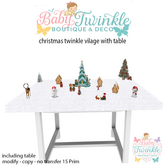 christmas twinkle vilage with table